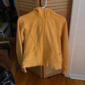 🍊 Lululemon Scuba Neon Orange/Peach Zip Up Sweater